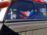 Red, White, and Blue AOT shield with wings