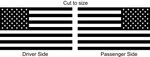 Back side window flag decal (pair)