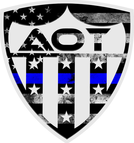 Blue Line Shield Sticker