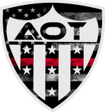 Red Line Shield Sticker