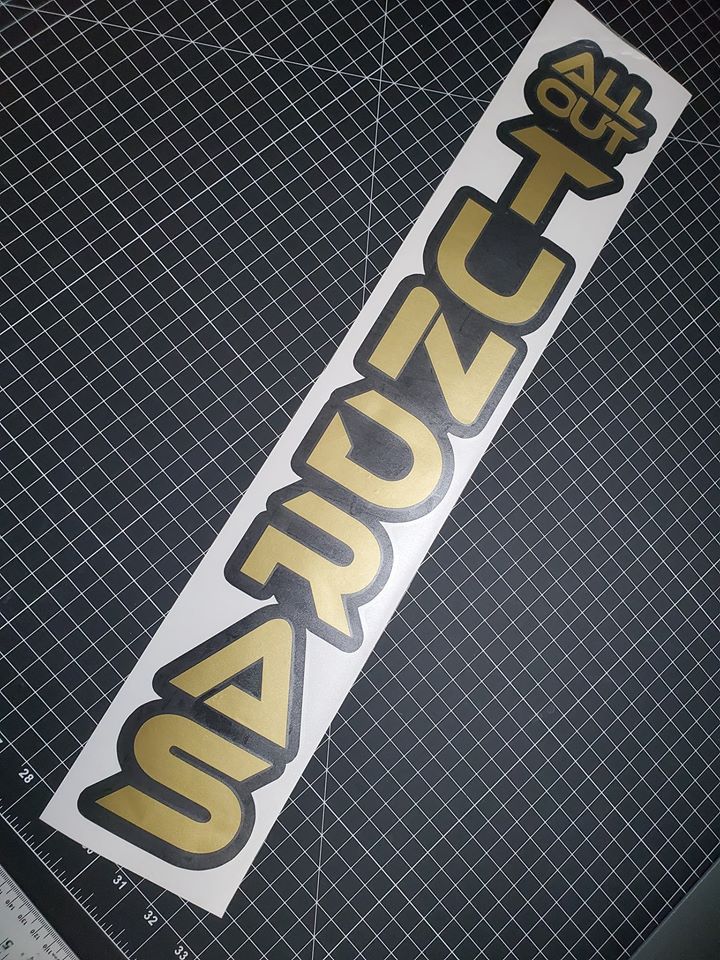Windshield two tone – All Out Stickers